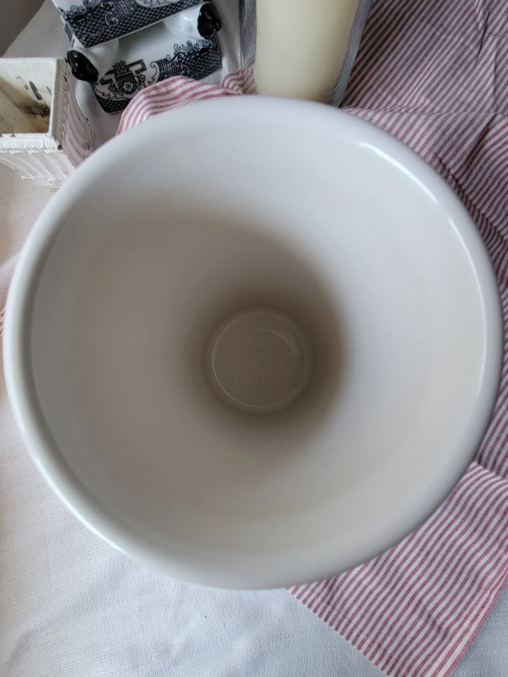 Longaberger Pottery Vintage Vase in the American Holly Pattern